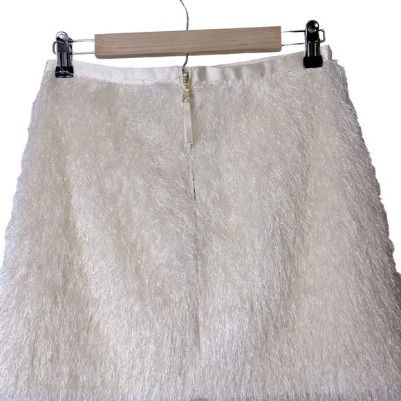 H&M Cream Shimmy Shake Flapper Lined Mini Skirt - Picture 10 of 12